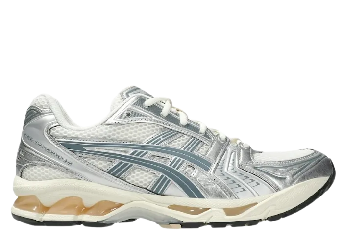 Asics Gel-Kayano 14 Birch Pure Silver Teal Gold