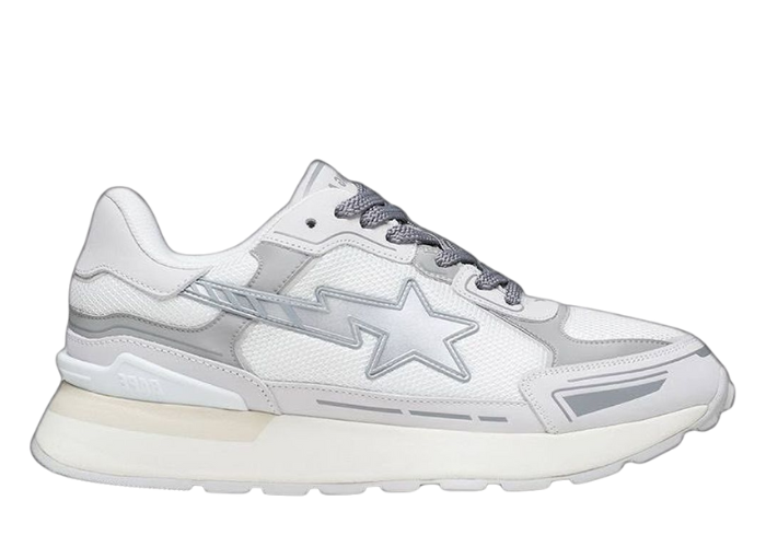 BAPE CROSS STA White Grey Raffles and Release Date