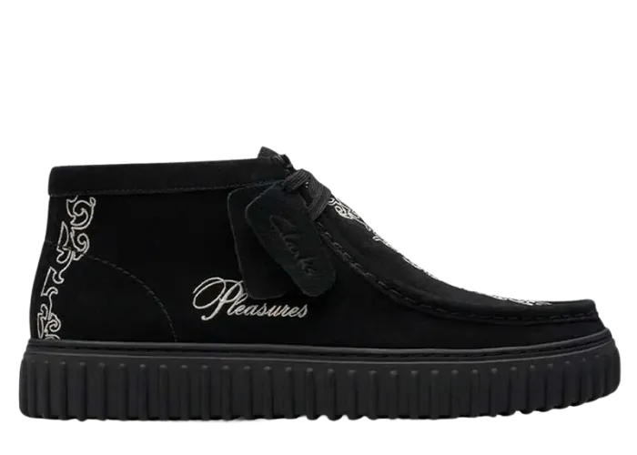 CLARKS×PLEASURES TORHILL WOVEN ブラック 26.0 Clarks Originals Torhill x PLEASURES Woven Hi - Black Suede
