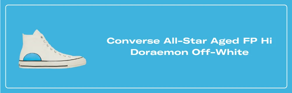 Converse All-Star Aged FP Hi Doraemon Off-White - 31315001