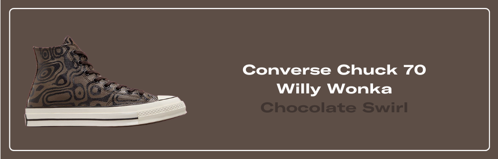CONVERSE x Wonka Chuck 70 Chocolate Swirl High Top Shoes