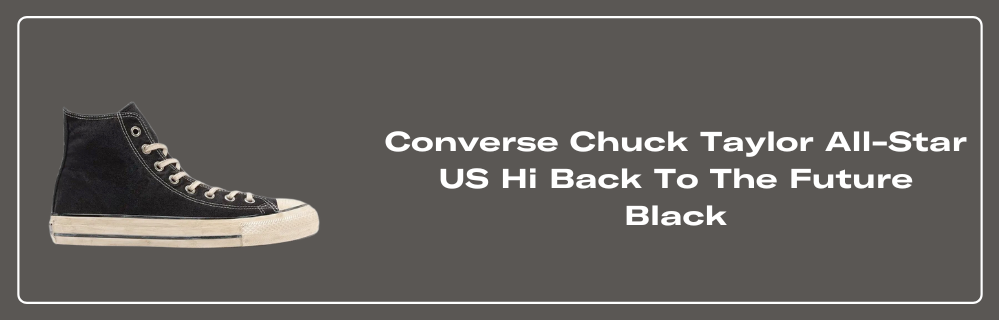 Converse Chuck Taylor All-Star US Hi Back To The Future Black Converse Chuck Taylor All-Star US Hi Back To The Future Black