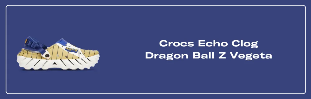 The Dragon Ball Z x Crocs Echo Clog Vegeta Releases February The Dragon Ball Z x Crocs Echo Clog Vegeta Releases February
