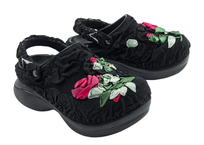 The Reverie by Caroline Hú x Crocs Bae Clog Pack Grows Roses from