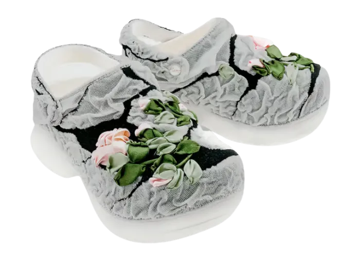 The Reverie by Caroline Hú x Crocs Bae Clog Pack Grows Roses from