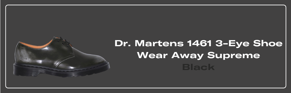 Dr. Martens 1461 3-Eye Shoe Wear Away Supreme Black