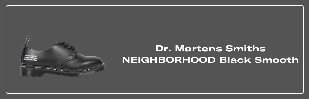 Dr. Martens Smiths NEIGHBORHOOD Black Smooth - 32235001 Dr. Martens Smiths NEIGHBORHOOD Black Smooth - 32235001
