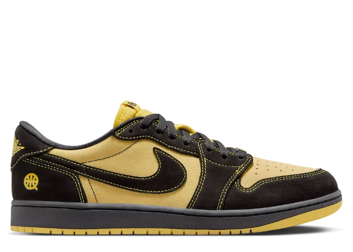 Jordan 1 Retro Low OG Quai 54 Black Tour Yellow Red
