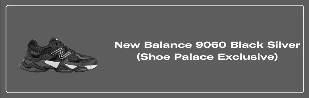 The Shoe Palace Exclusive New Balance 9060 Black Silver