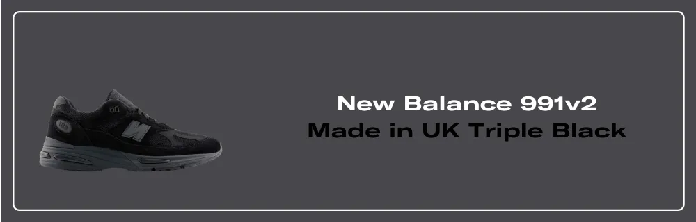The New Balance 991v2 Made in UK Triple Black Releases in 2025