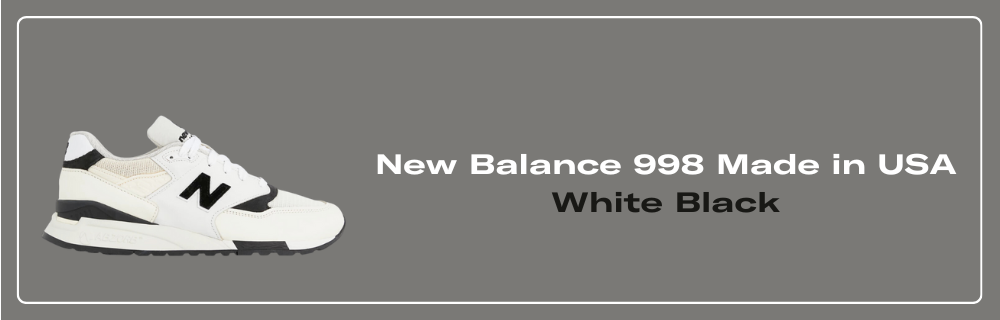 New Balance 998 Made in USA White Black - U998TI Raffles and