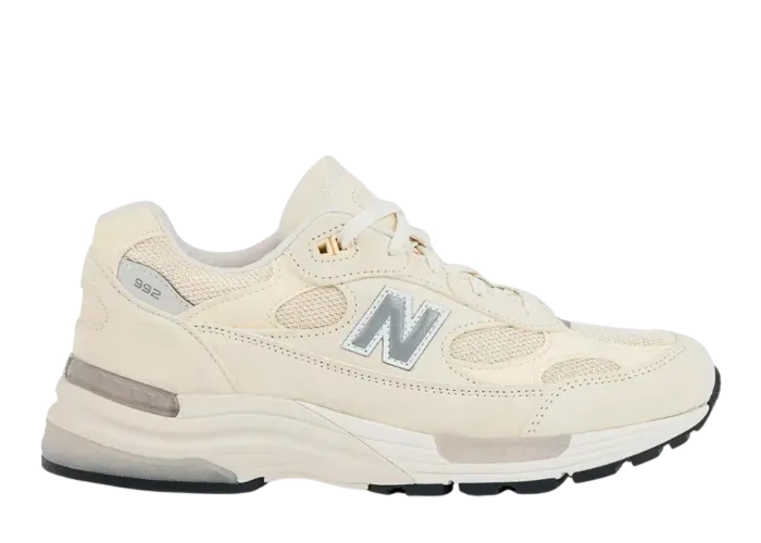 New Balance 992 Made in USA Calcium Raw Cashew