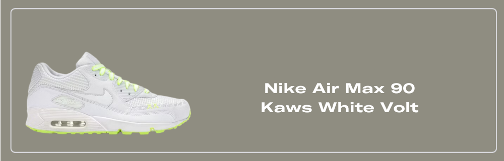 Nike Air Max 90 Kaws White Volt - 346115-111 Raffles & Where