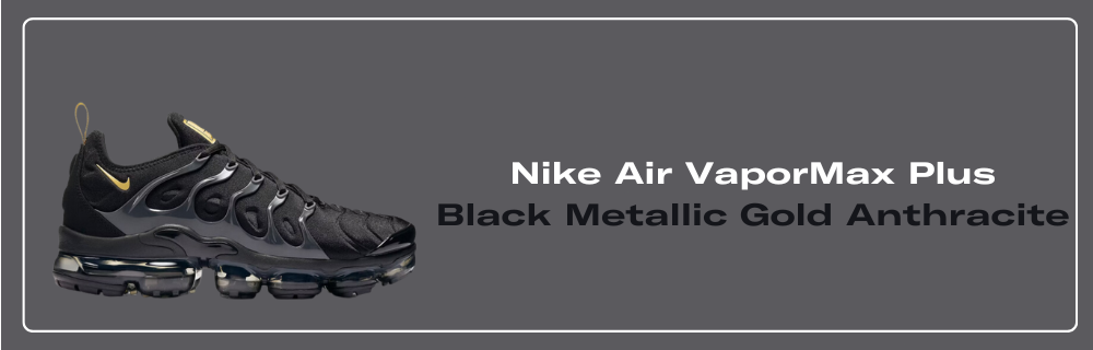 Nike Air VaporMax Plus Black Metallic Gold Anthracite BQ5068 001