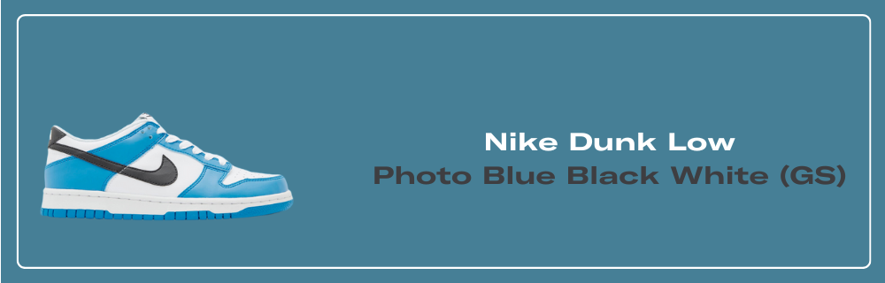 Nike Dunk Low GS Photo Blue Black White FV7021-400