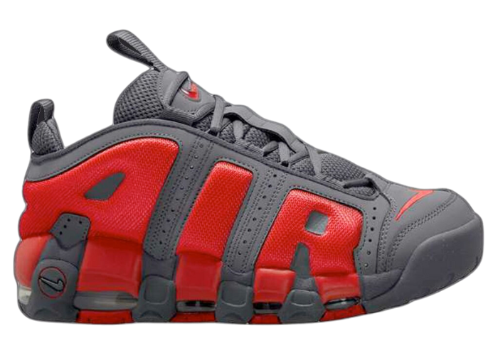 Nike Air More Uptempo Low Dark Grey Light Crimson - FZ3055-002