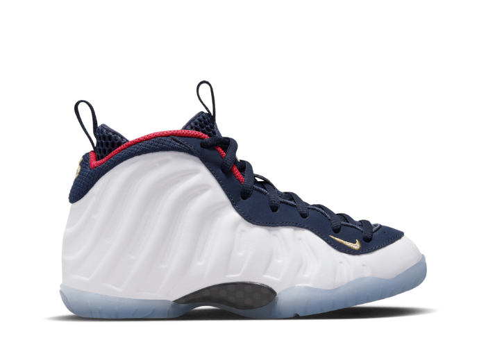 Red blue and white foamposites top