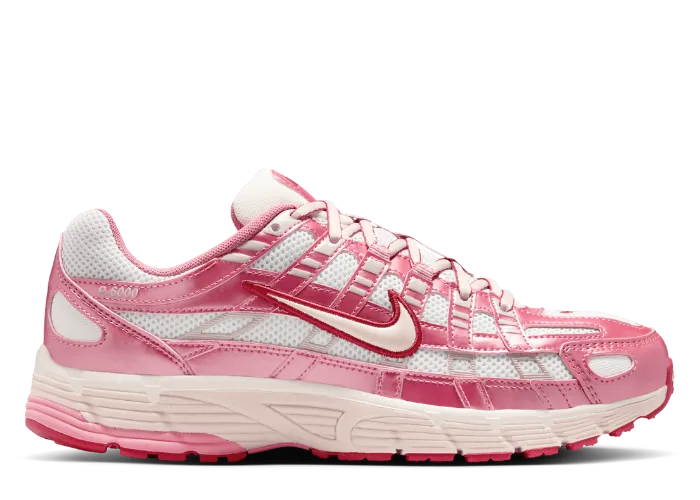 Nike P-6000 White Silt Red Peony (W)