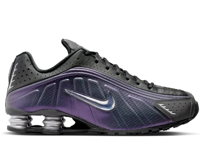 Nike Shox R4 Black Metallic Silver