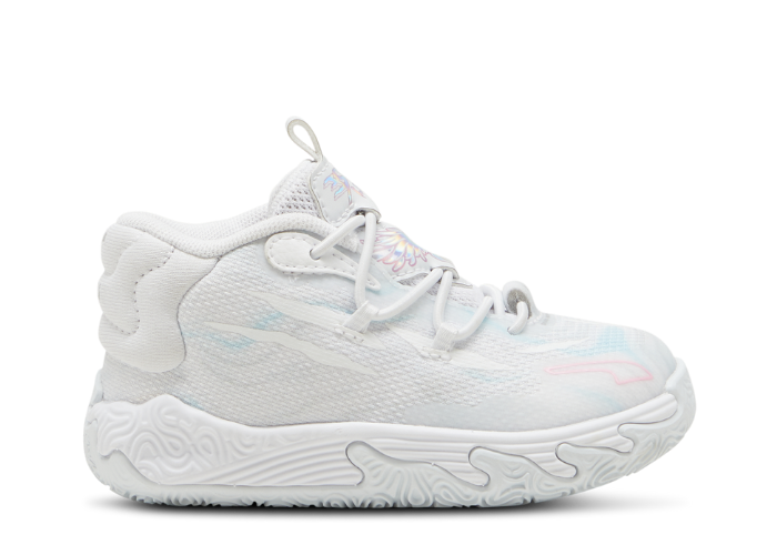 ★Puma MB.03 Iridescent_White-Dewdrop★ PUMA x LAMELO BALL MB.03 Iridescent Big Kids' Basketball