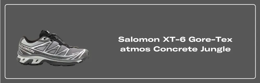 Salomon XT-6 Gore-Tex atmos Concrete Jungle - L47830100 Salomon XT-6 Gore-Tex atmos Concrete Jungle - L47830100