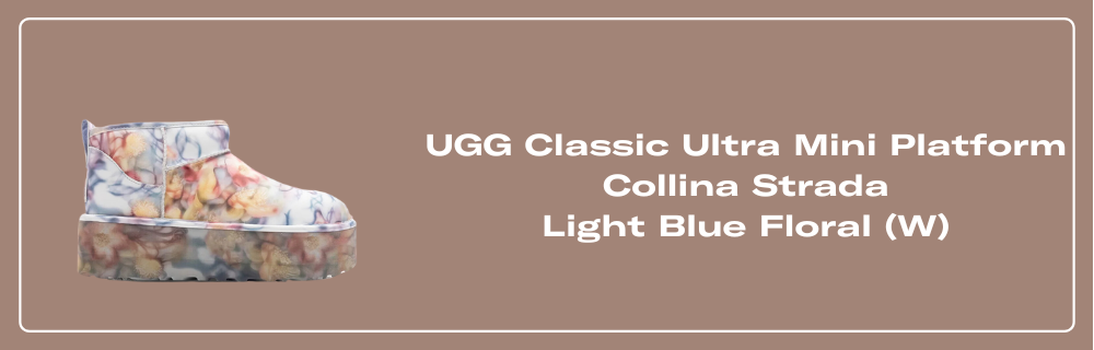 UGG Classic Ultra Mini Platform Collina Strada Light Blue Floral