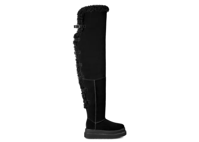 UGG Thigh High Boot sacai Black - 1175215-BLK Raffles & Where to Buy