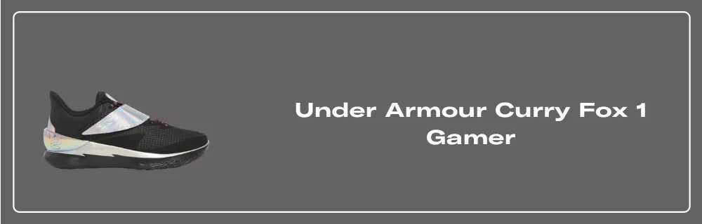 The Under Armour Curry Fox 1 Gamer Releases April 2025