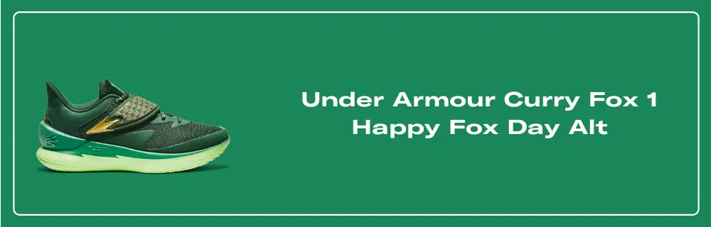 Under Armour Curry Fox 1 Happy Fox Day Men's - 3028807-419 - US
