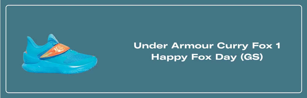 The Under Armour Curry Fox 1 Happy Fox Day Releases December