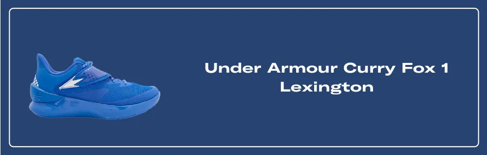 The Under Armour Curry Fox 1 Lexington Releases March 2025