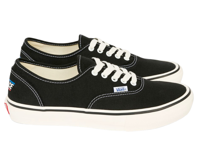 Vans Authentic Palace Skateboards Black White Raffles and Release Date