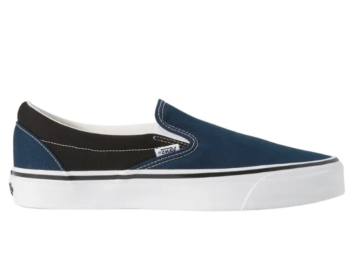 Custom Vans Slip On Navy Blue Flame Vans VANS CLASSIC SLIP ON Big